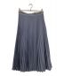 BLUE LABEL CRESTBRIDGE（ブルーレーベルクレストブリッジ）の古着「エアリーサテンプリーツスカート/55S05-127」｜ブルー