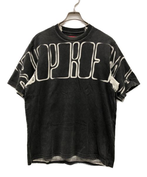SUPREME（シュプリーム）SUPREME (シュプリーム) Overprint Knockout S/S Top／Tシャツ ブラック サイズ:Sの古着・服飾アイテム