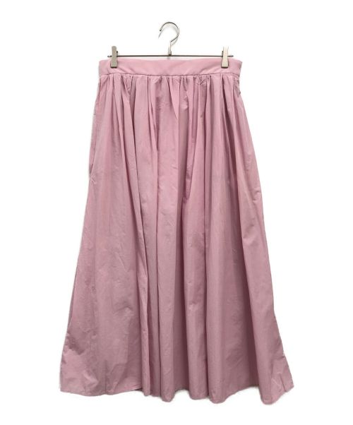 23区（ニジュウサンク）23区 (ニジュウサンク) ナイロンタスラン ギャザーマキシ スカート ピンク サイズ:46 未使用品の古着・服飾アイテム
