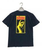 SUPREMEシュプリーム）の古着「Stax Logo Tee/プリントTシャツ」｜ネイビー
