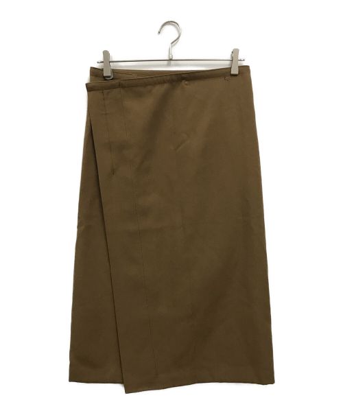 Y's（ワイズ）Y's (ワイズ) ウールラップスカート ベージュ サイズ:2の古着・服飾アイテム