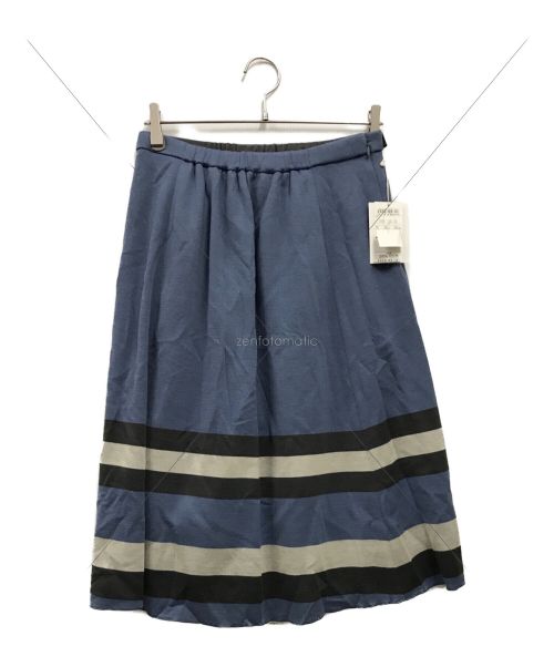 自由区（ジユウク）自由区 (ジユウク) ニットスカート ブルー サイズ:M 未使用品の古着・服飾アイテム
