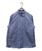 COMME des GARCONS HOMMEコムデギャルソン オム）の古着「パッカリング綿ブロードシャツ/HH-B101」｜ブルー