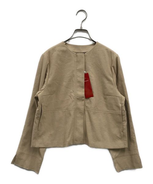 AMACA（アマカ）AMACA (アマカ) クールドライオックスジャケット ベージュ サイズ:40 未使用品の古着・服飾アイテム