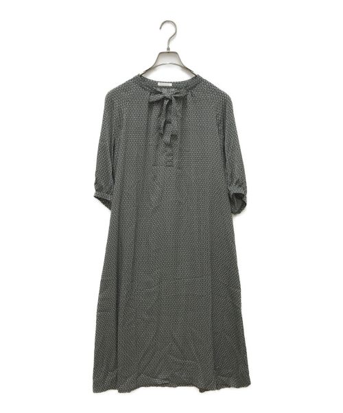 AMACA（アマカ）AMACA (アマカ) メッシュプリントドレス ブラック サイズ:40の古着・服飾アイテム