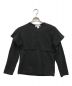 COMME des GARCONS SHIRT（コムデギャルソンシャツ）の古着「cotton jersey plain/レイヤードカットソー/W27108」｜ブラック