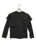 COMME des GARCONS SHIRT (コムデギャルソンシャツ) cotton jersey plain/レイヤードカットソー/W27108 ブラック サイズ:S：10000円