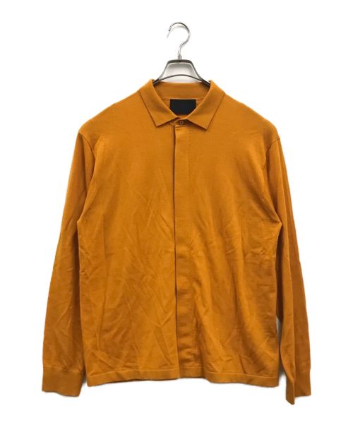 LANVIN（ライバン）LANVIN (ランバン) ニットポロシャツ オレンジ サイズ:52の古着・服飾アイテム
