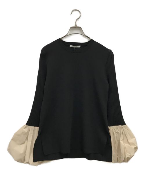 CADUNE（カデュネ）CADUNE (カデュネ) 袖バルーントップス ブラック サイズ:38 未使用品の古着・服飾アイテム