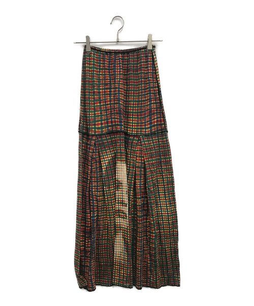 Jean Paul Gaultier FEMME（ジャンポールゴルチェフェム）Jean Paul GAULTIER FEMME (ジャンポールゴルチェフェム) 90'sモザイクフェイスプリントスカート マルチカラー サイズ:40の古着・服飾アイテム