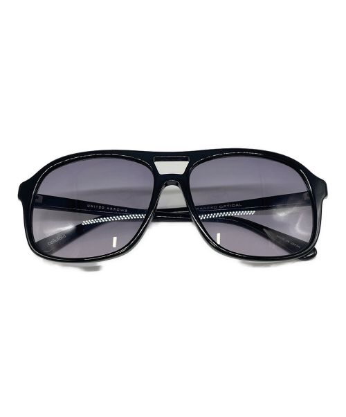 金子眼鏡（カネコメガネ）金子眼鏡 (カネコメガネ) UNITED ARROWS (ユナイテッドアローズ) ダブルブリッジサングラス ブラックの古着・服飾アイテム