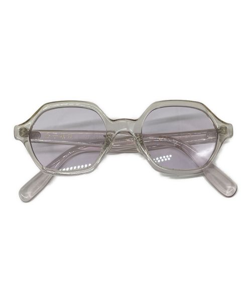 金子眼鏡（カネコメガネ）金子眼鏡 (カネコメガネ) ヘキサゴンサングラス/KC-63/CELLULOIDの古着・服飾アイテム
