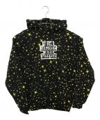 THE BLACK EYE PATCHブラックアイパッチ）の古着「Star Patterned Hoodie」｜ブラック×イエロー