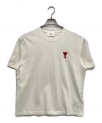AMI Alexandre Mattiussiアミ アレクサンドル マテュッシ）の古着「ハートAロゴ刺繍Tシャツ/AMI DE COEUR T-SHIRT」｜ホワイト