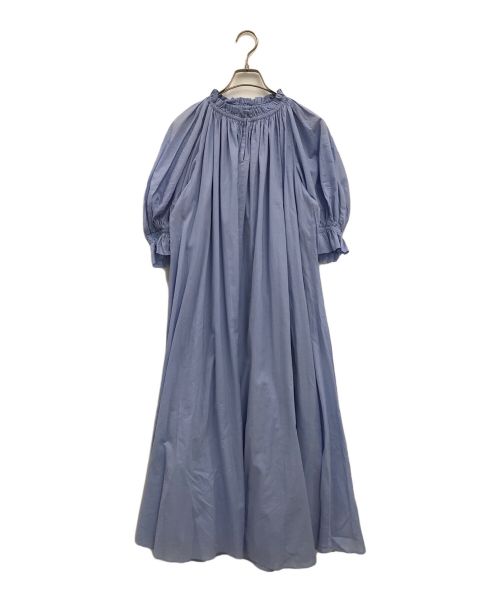 MARIHA（マリハ）MARIHA (マリハ) 春の花のドレス ショートスリーブ/ブラウスワンピース ブルー サイズ:36の古着・服飾アイテム