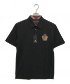 BLACK LABEL CRESTBRIDGEブラックレーベル クレストブリッジ）の古着「8thアニバーサリーポロシャツ」｜ブラック