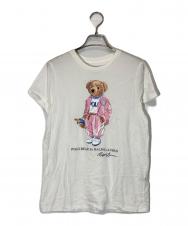 POLO RALPH LAUREN (ポロ・ラルフローレン) ポロベアプリントTシャツ ホワイト サイズ:M