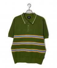 stussy (ステューシー) ニットポロシャツ グリーン サイズ:SIZE L