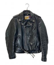 Schott (ショット) 618 ダブルライダースレザージャケット ブラック サイズ:34