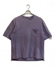 THE NORTHFACE PURPLELABEL (ザ・ノースフェイス パープルレーベル) Moss Stitch Field H/S Pocket Tee ブルー サイズ:XL