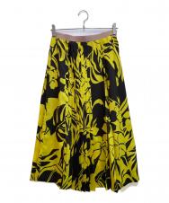 N°21 (ヌメロヴェントゥーノ) フラワージャングルプリントスカート イエロー×ブラウン サイズ:38