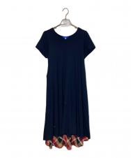 BLUE LABEL CRESTBRIDGE (ブルーレーベルクレストブリッジ) ノバチェックベルトワンピース ネイビー サイズ:38