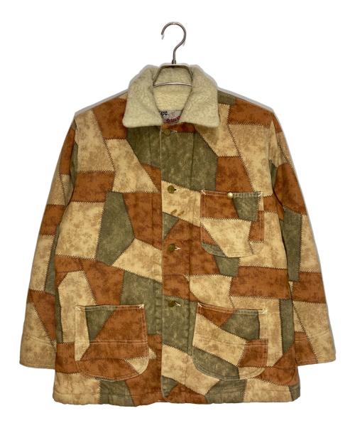 LEE (リー) Patchwork Printed Cotton Coverall ブラウン×ベージュ サイズ:-
