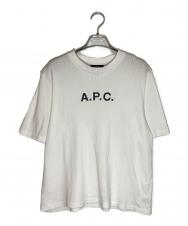 A.P.C. (アーペーセー) ロゴメッシュカットソー ホワイト サイズ:S