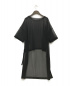 comme ca (コムサ) 21SS シフォンジャージーBIGTシャツ ブラック サイズ:9 15-06ET06：4800円