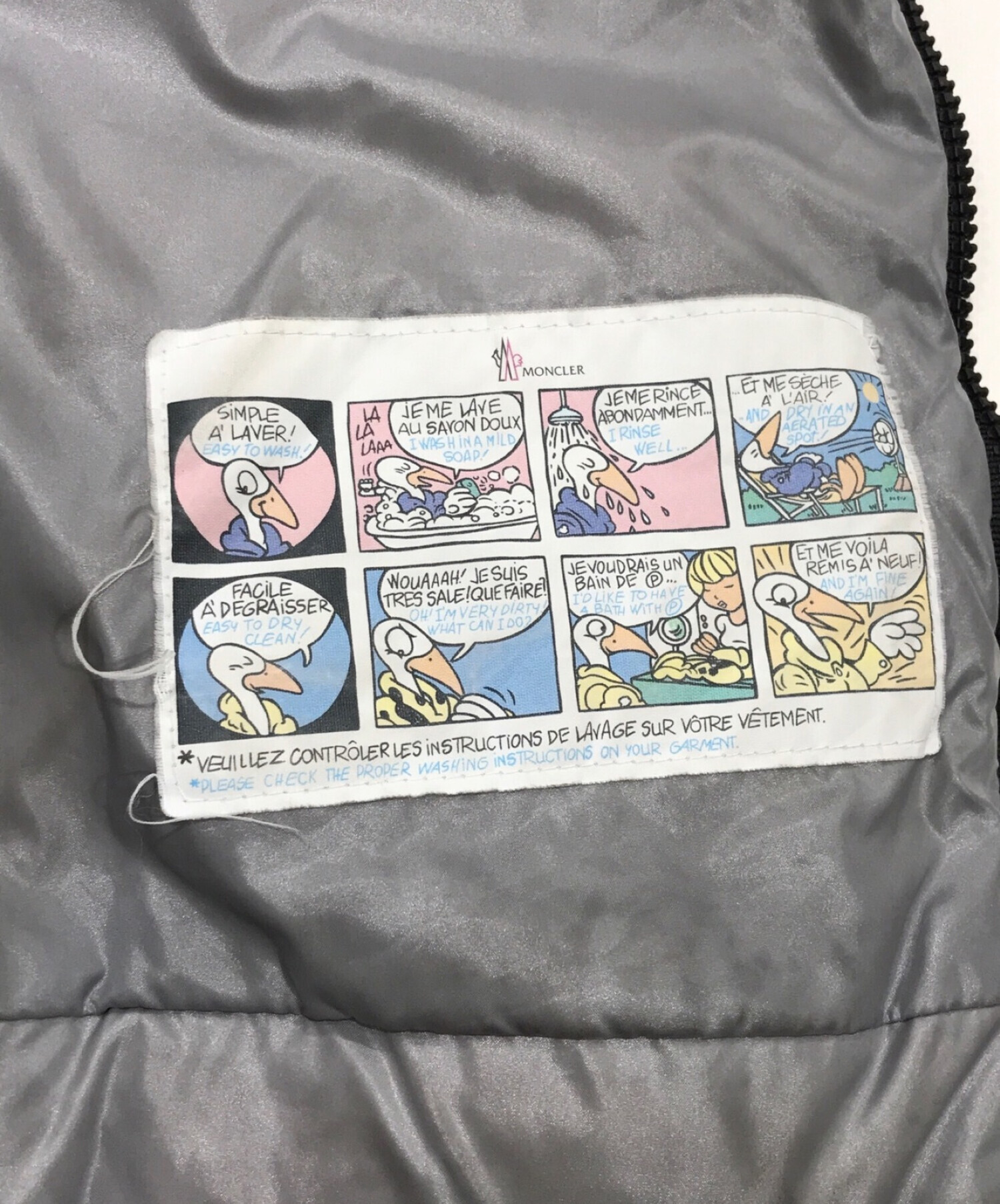 moncler washing instructions