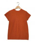RANDEBOOランデブー）の古着「Charm warmer knit」｜オレンジ