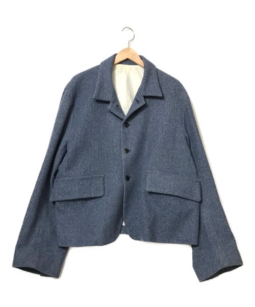URU（ウル）uru (ウル) ウールデニム/4釦ジャケット ブルー サイズ:2の古着・服飾アイテム
