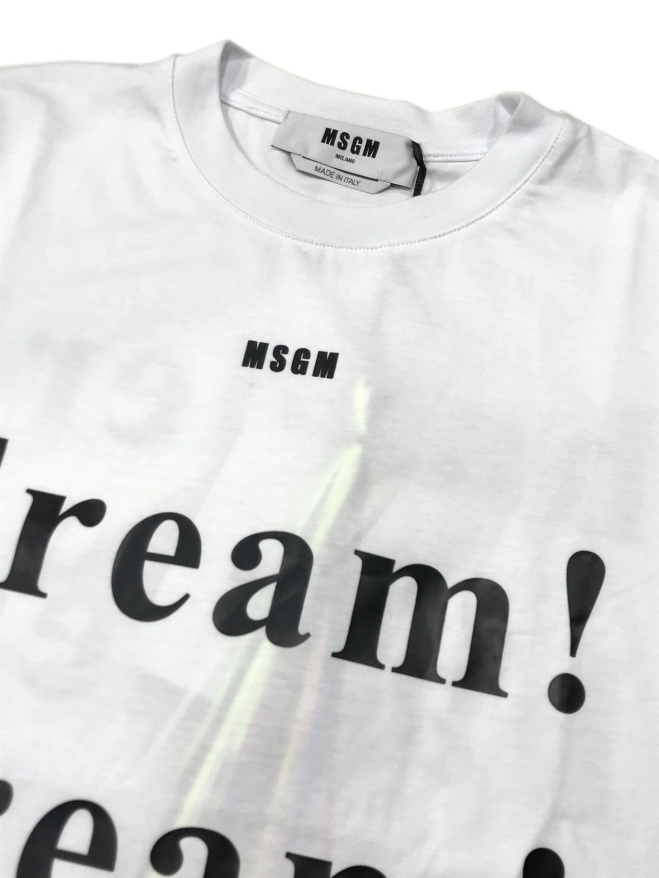 MSGM (エムエスジーエム) プリントTシャツ ホワイト サイズ:M 未使用品