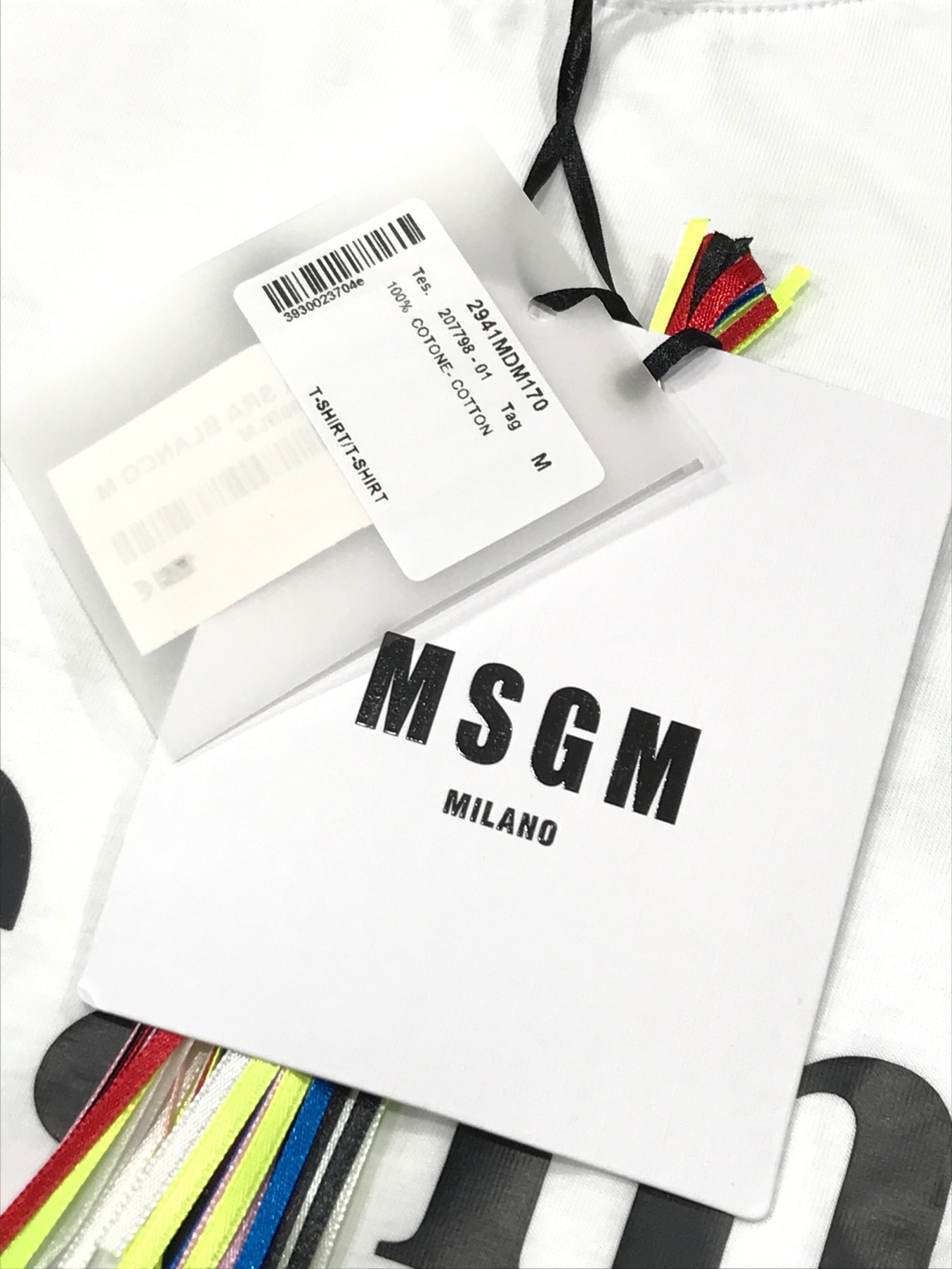 MSGM (エムエスジーエム) プリントTシャツ ホワイト サイズ:M 未使用品