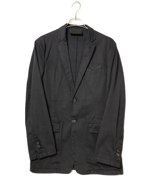 PRADA（プラダ）PRADA (プラダ) コットンテーラードジャケット ブラック サイズ:46の古着・服飾アイテム