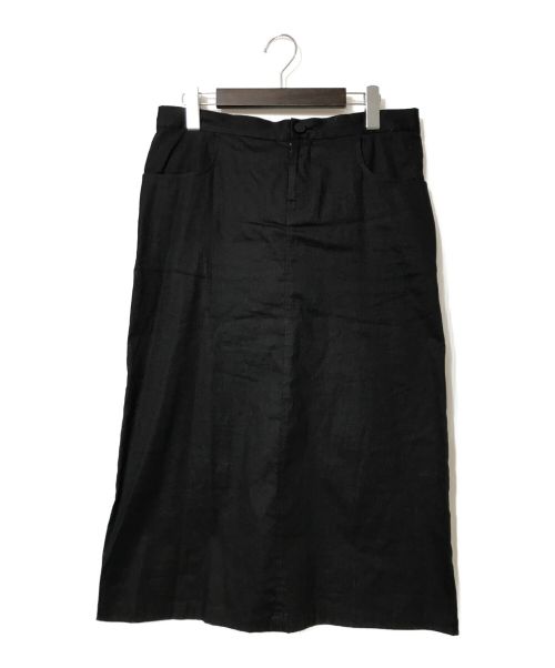YOHJI YAMAMOTO（ヨウジヤマモト）YOHJI YAMAMOTO (ヨウジヤマモト) バックスリットスカート ブラック サイズ:Sの古着・服飾アイテム