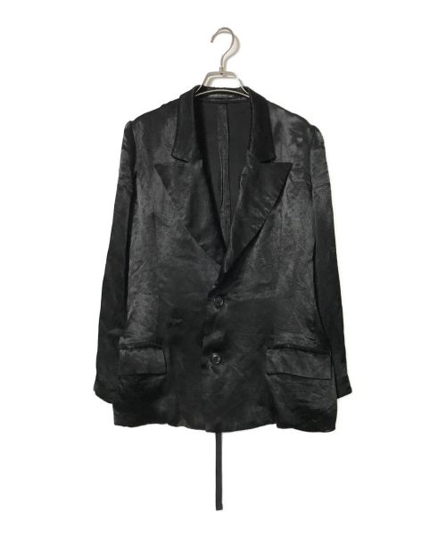 Y's（ワイズ）Y's (ワイズ) 2Bレーヨン変形ジャケット ブラック サイズ:3の古着・服飾アイテム