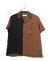 TOGA VIRILIS（トーガ ビリリース）の古着「オープンカラーシャツ」｜ブラウン×ネイビー