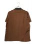 TOGA VIRILIS (トーガ ビリリース) オープンカラーシャツ ブラウン×ネイビー サイズ:44：6800円