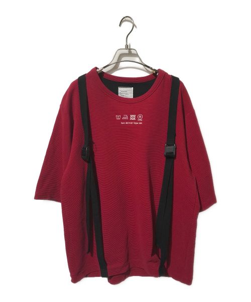 SHAREEF（シャリーフ）SHAREEF (シャリーフ) ビッグTシャツ レッド サイズ:3の古着・服飾アイテム