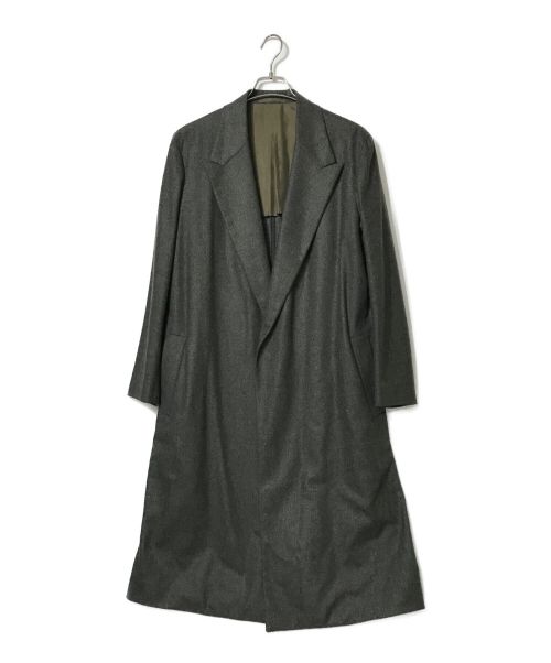 CARUSO（カルーゾ）CARUSO (カルーゾ) ウールダイアゴナルソリッドラップコート グリーン サイズ:42の古着・服飾アイテム