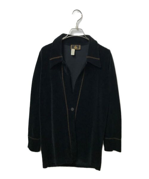 FENDI（フェンディ）FENDI (フェンディ) ベロアジャケット ブラック サイズ:なしの古着・服飾アイテム