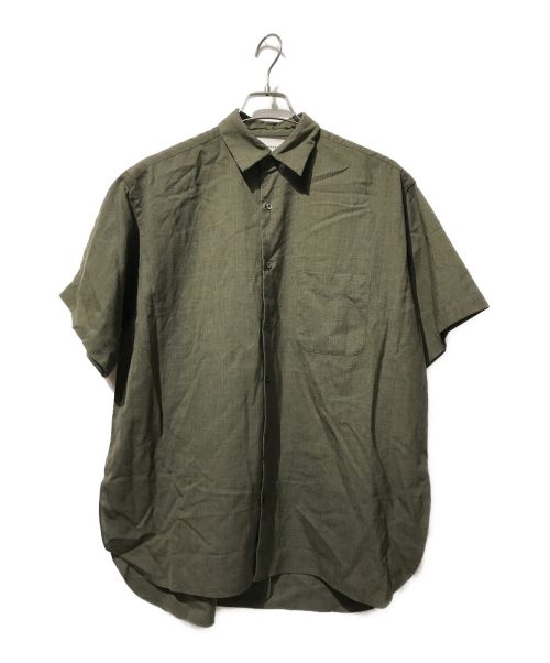 MARKAWARE（マーカウェア）MARKAWARE (マーカウェア) スーパー120sウールトロピカルS/Sシャツ カーキ サイズ:1の古着・服飾アイテム