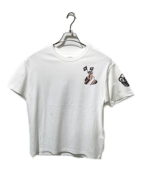 HERMES（エルメス）HERMES (エルメス) Tシャツ ホワイト サイズ:SIZE36の古着・服飾アイテム