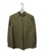 narifuriナリフリ）の古着「ポケッタブルベンチレーションスタンドカラーシャツ」｜カーキ