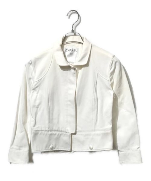 CHANEL（シャネル）CHANEL (シャネル) デニムジャケット ホワイト サイズ:SIZE40の古着・服飾アイテム