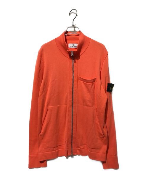 STONE ISLAND（ストーンアイランド）STONE ISLAND (ストーンアイランド) Wジップニットジャケット オレンジ サイズ:Mの古着・服飾アイテム