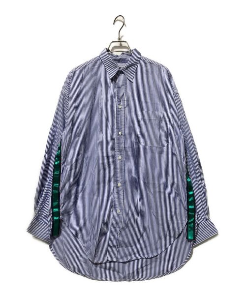 Americana（アメリカーナ）Americana (アメリカーナ) サイドラインストライプシャツ スカイブルー サイズ:Freeの古着・服飾アイテム