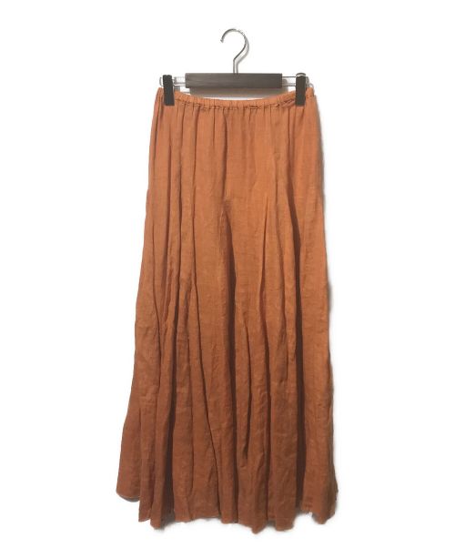 CP Shades（シーピーシェイズ）CP Shades (シーピーシェイズ) リネンスカート オレンジ サイズ:XSの古着・服飾アイテム