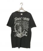 バンドTシャツバンドTシャツ）の古着「【古着】SONIC-YOUTH（ソニックユーズ）90‘S バンドTEE」｜ブラック